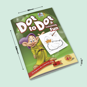 Dot to Dot Coloring Fun Jumbo