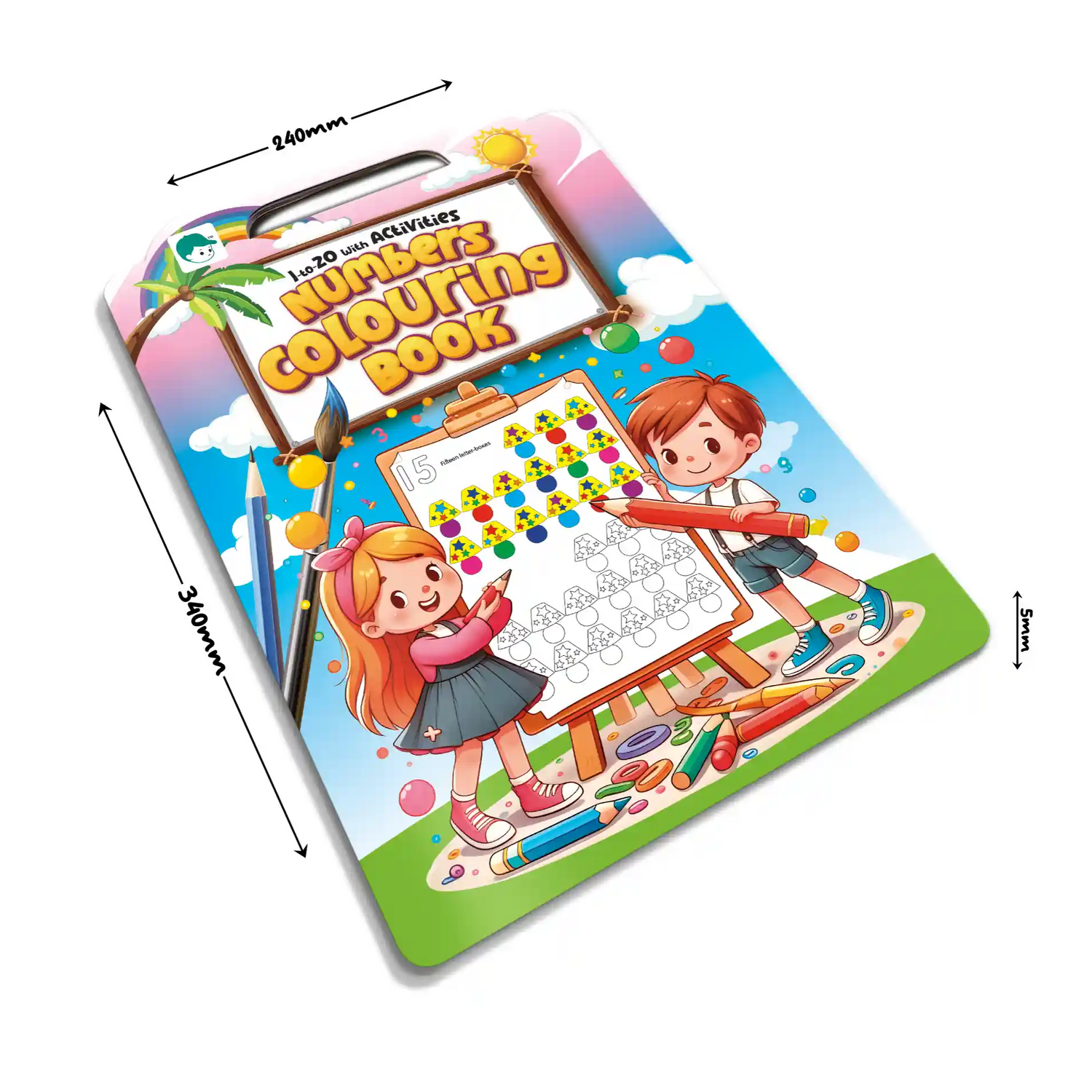 Numbers Coloring Book | 1 to 20 with Activities