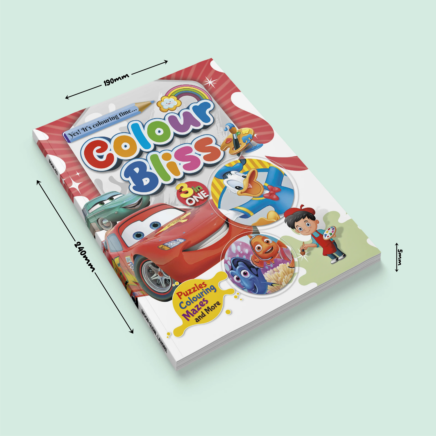 Color Bliss 3 in One | Pixar Cars, Donald Duck and Nemo