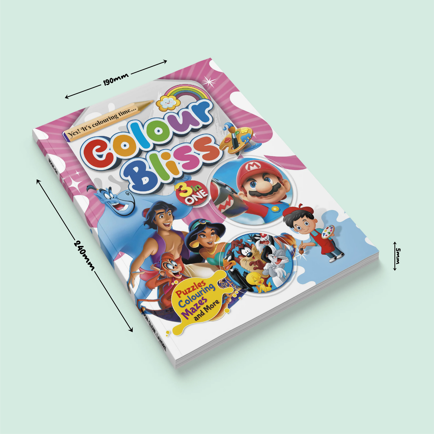 Color Bliss 3 in One | Aladdin, Super Mario and Looney Tunes