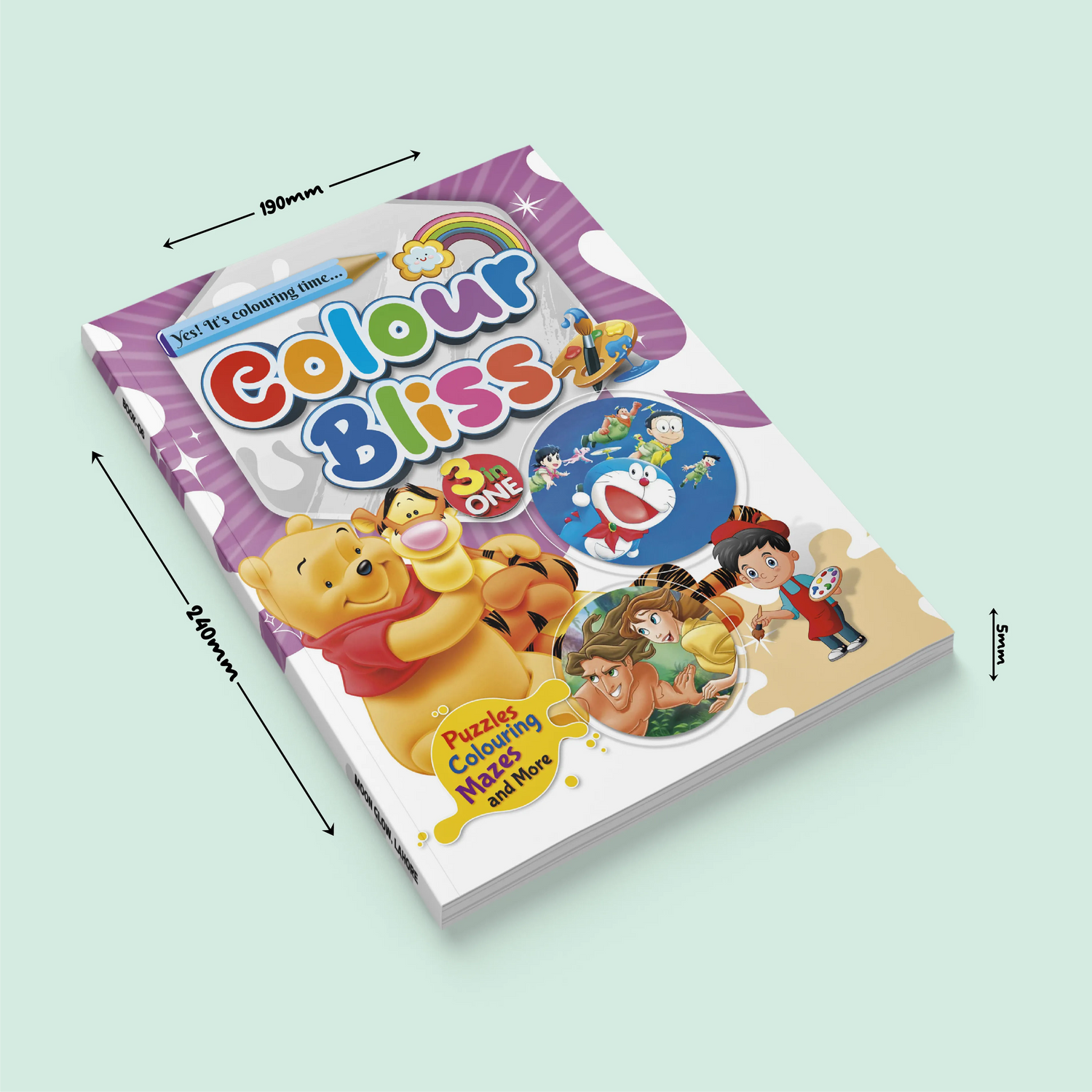 Color Bliss 3 in One | Pooh, Doraemon and Tarzan