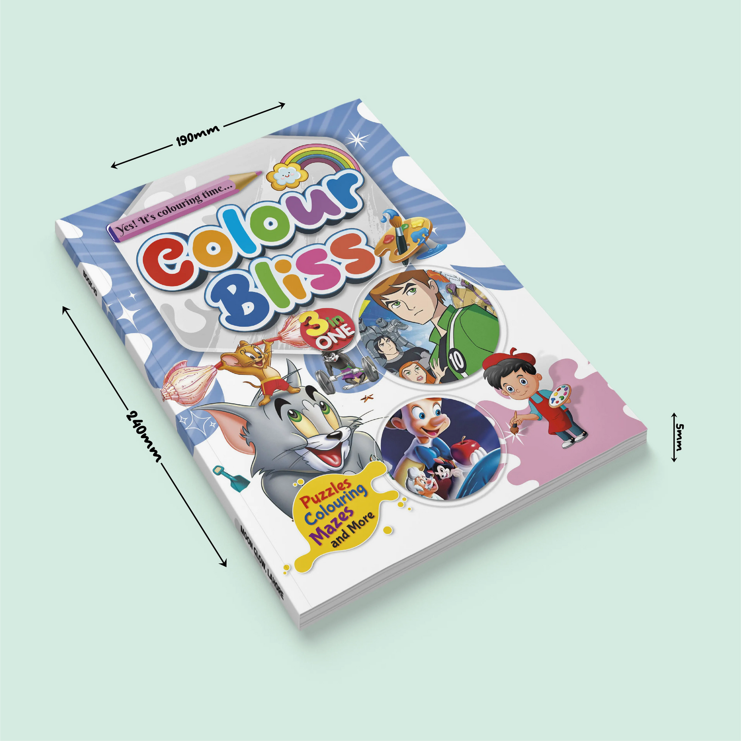 Color Bliss 3 in One | Tom & Jerry, Ben 10 and Pinocchio
