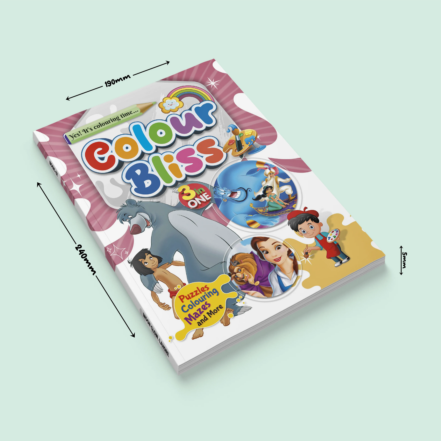 Color Bliss 3 in One | Jungle Book, Aladdin and The Beauty and the Beast