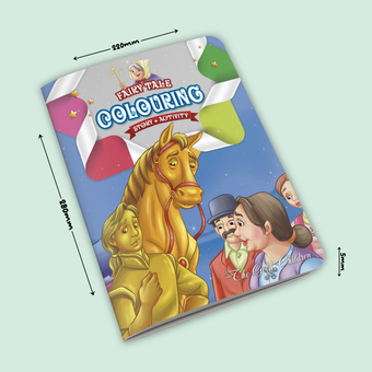 Fairy Tale Story & Activity Coloring Book 