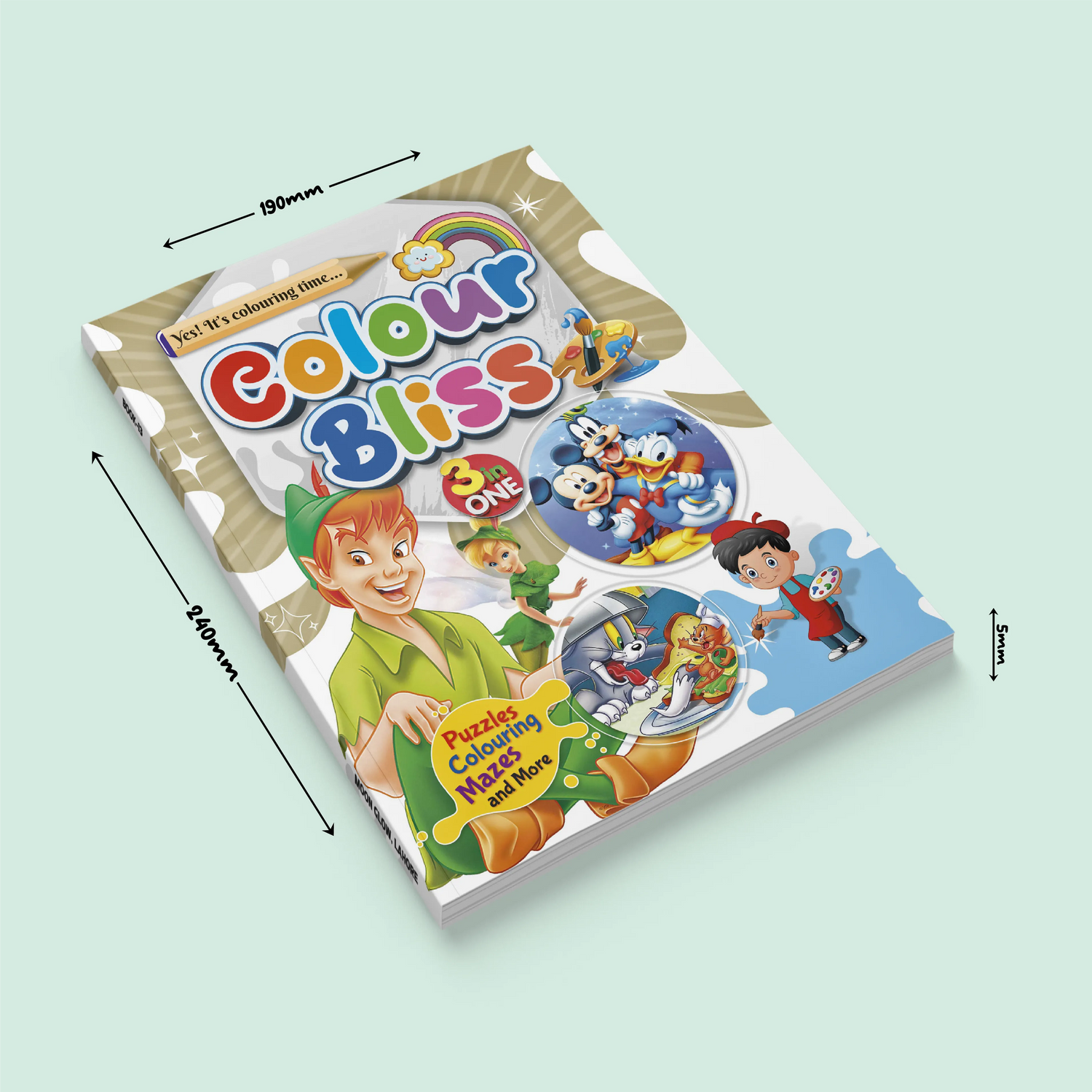 Color Bliss 3 in One | Peter Pan, Mickey Mouse  and Tom & Jerry