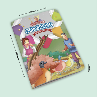 Fairy Tale Story & Activity Coloring Book 