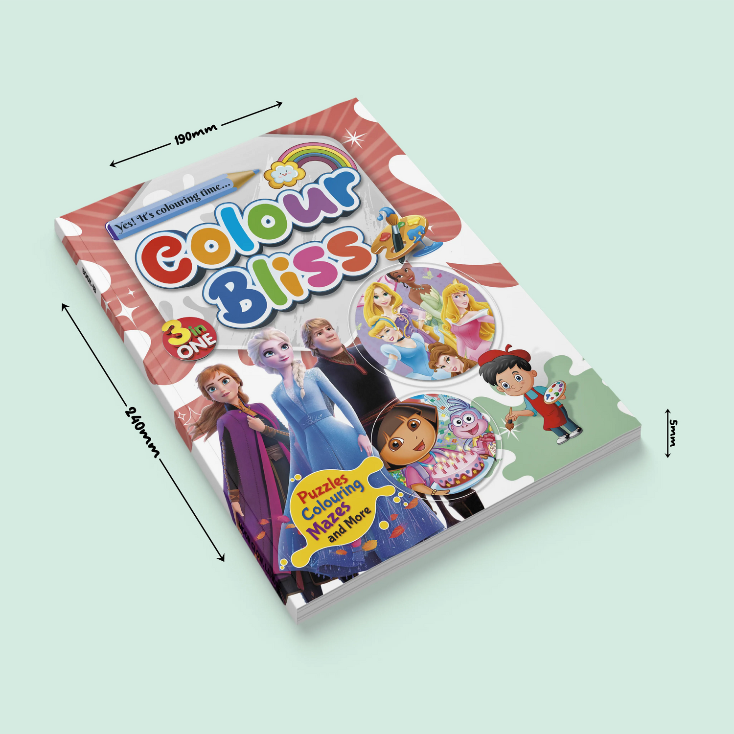 Color Bliss 3 in One | Frozen, The Princesses and Dora