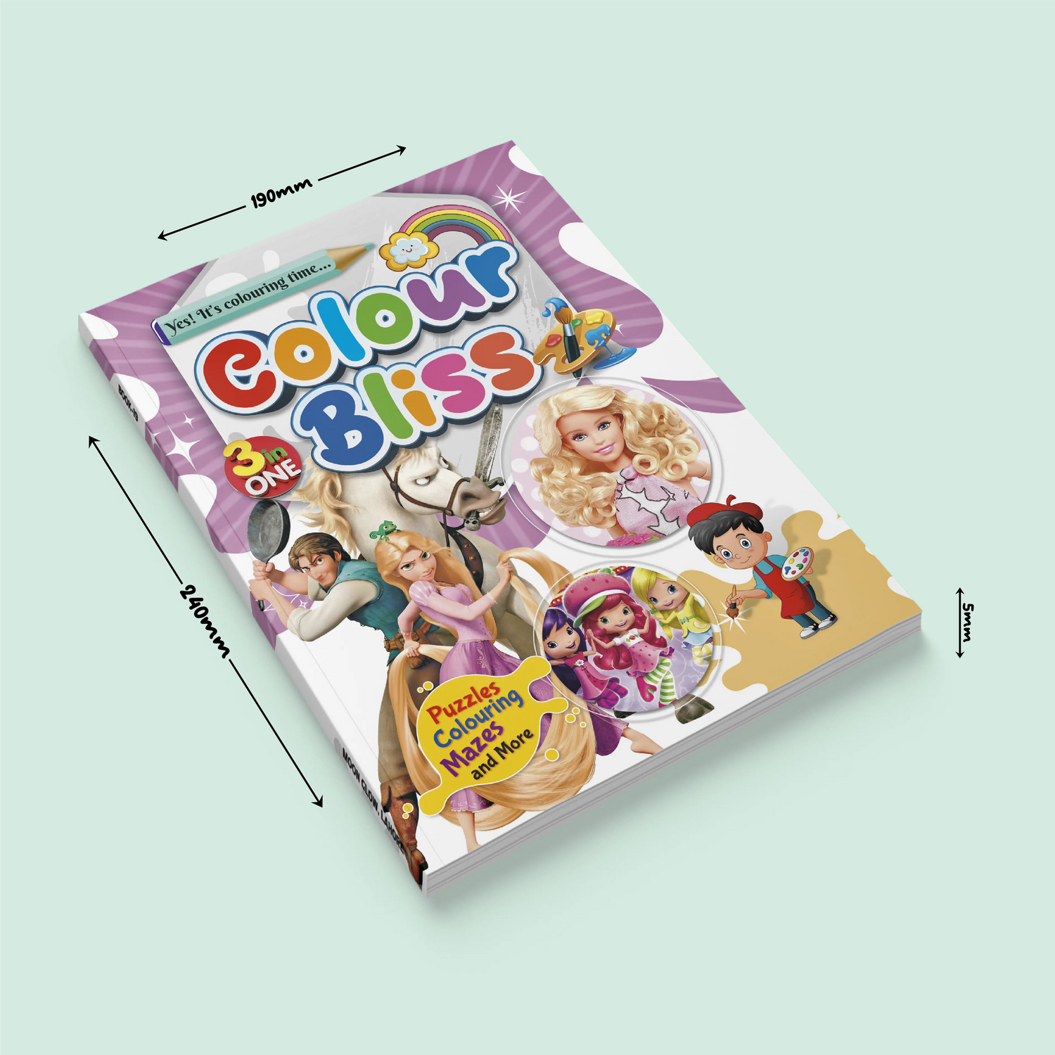Color Bliss 3 in One | Tangled, Barbie and Strawberry Shortcake