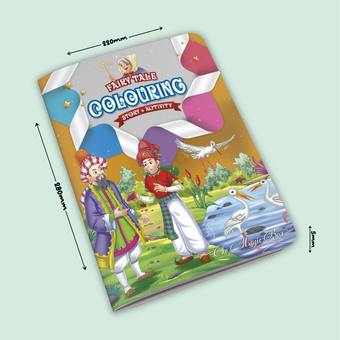 Fairy Tale Story & Activity Coloring Book 