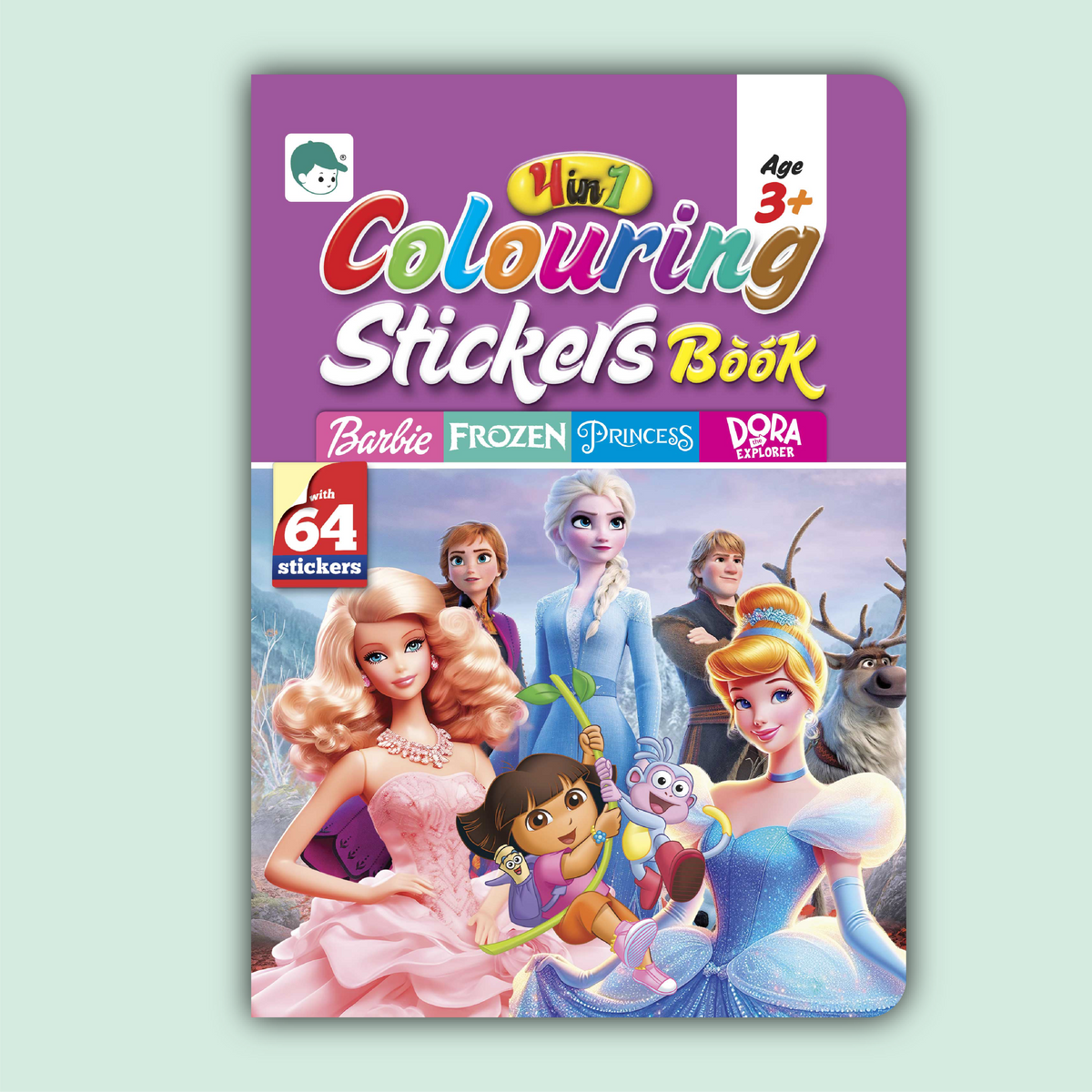 Coloring Stickers Book 4 in 1 | Book 2 – Little Master