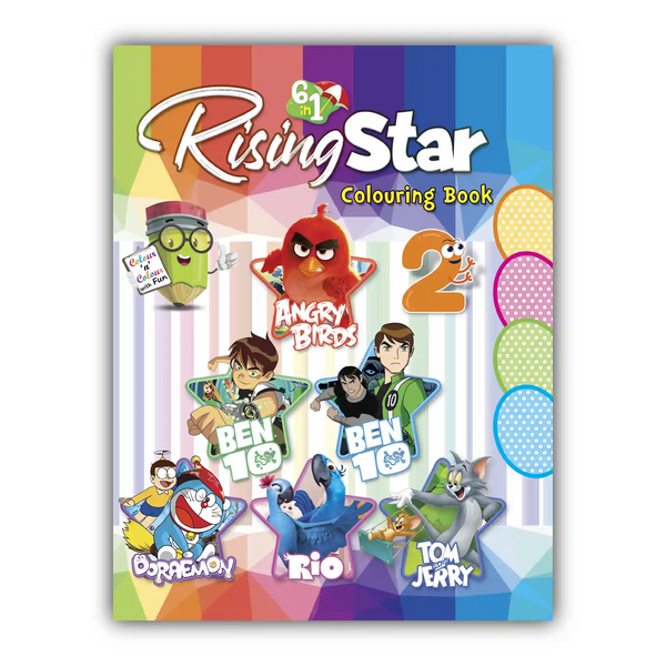Rising Star Coloring 6 in One | Book 2
