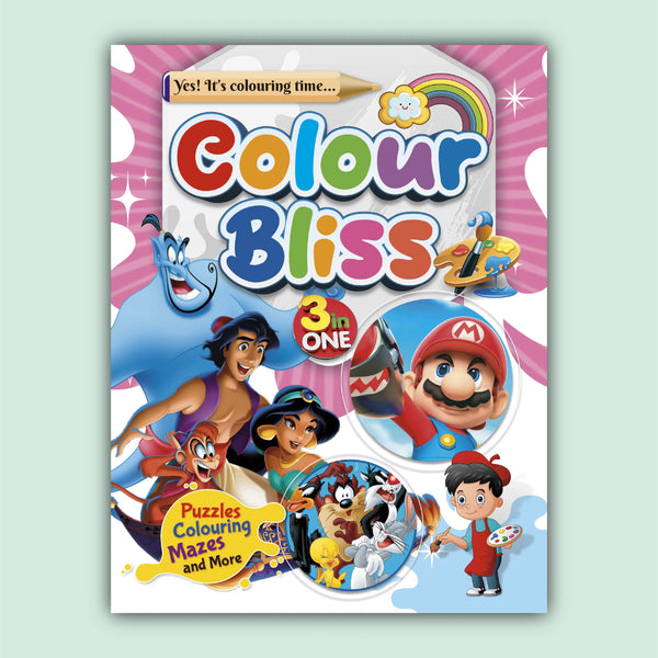 Color Bliss 3 in One | Aladdin, Super Mario and Looney Tunes