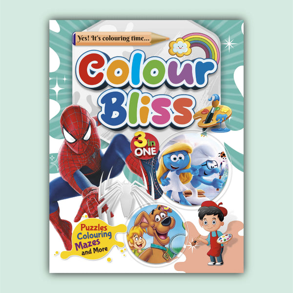 Color Bliss 3 in One | Spider Man, The Smurfs and Scooby-Doo