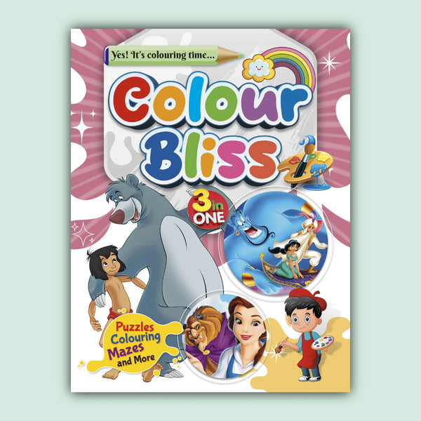 Color Bliss 3 in One | Jungle Book, Aladdin and The Beauty and the Beast