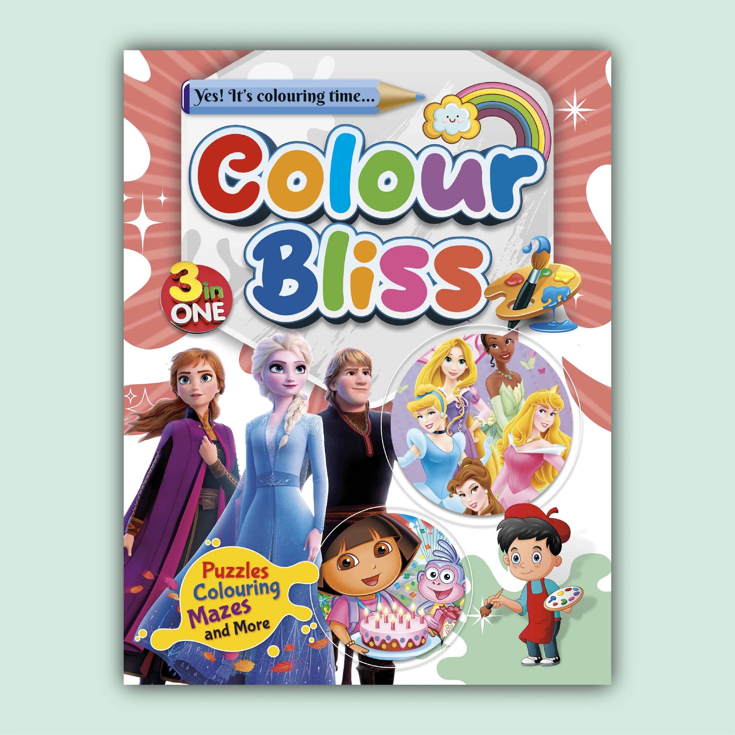 Color Bliss 3 in One | Frozen, The Princesses and Dora